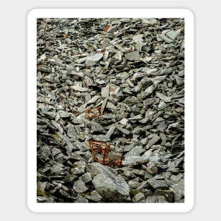 Hodge Close Quarry slate pile Sticker